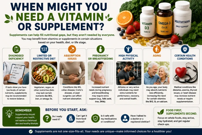 when might you need a vitamin or supplement